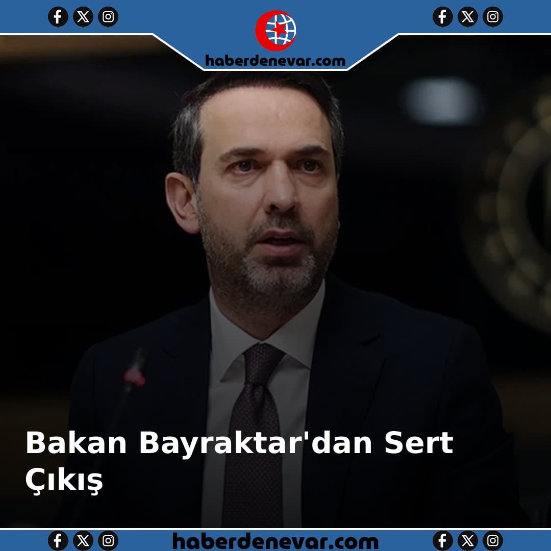 Bakan Bayraktar'dan Özgür Özel'e Sert Çıkış: Bildiğiniz Hiçbir Şey Yok!
