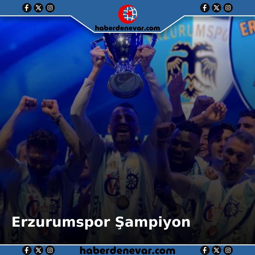 Erzurumspor FK, Şampiyonluk Kupasını Aldı