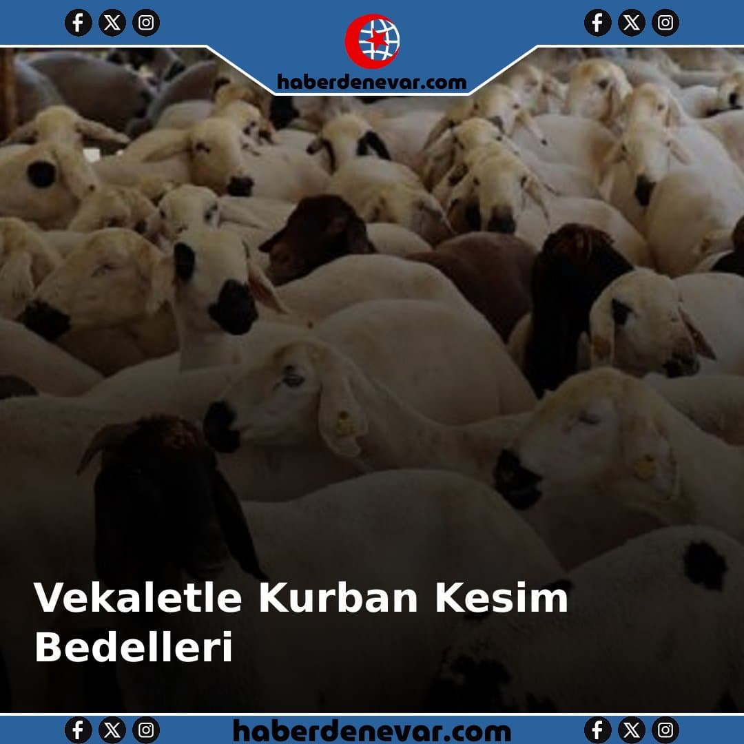 Kurban Kesim Bedelleri Vekaletle Açıklanmış